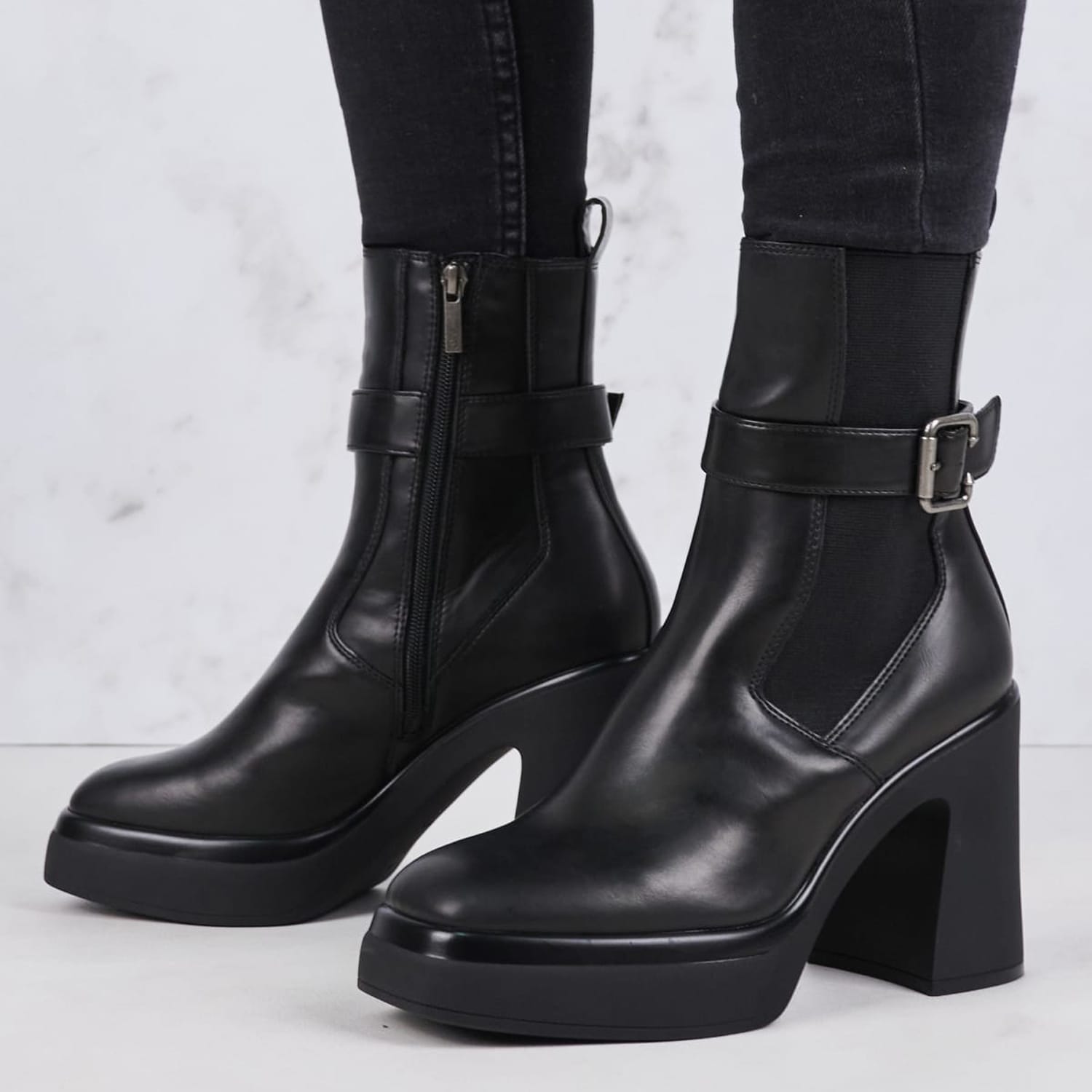 Γυναικεία Μποτάκια 25319 Μαύρο ECOleather Tamaris Μποτάκια Tamaris 25319-Black
