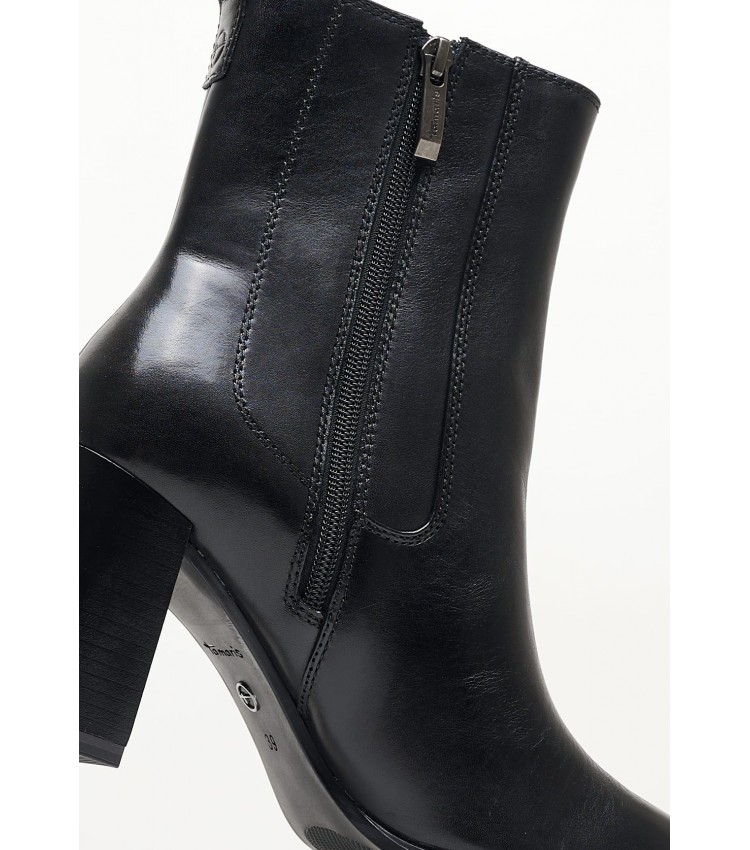 Women Boots 25360 Black Leather Tamaris