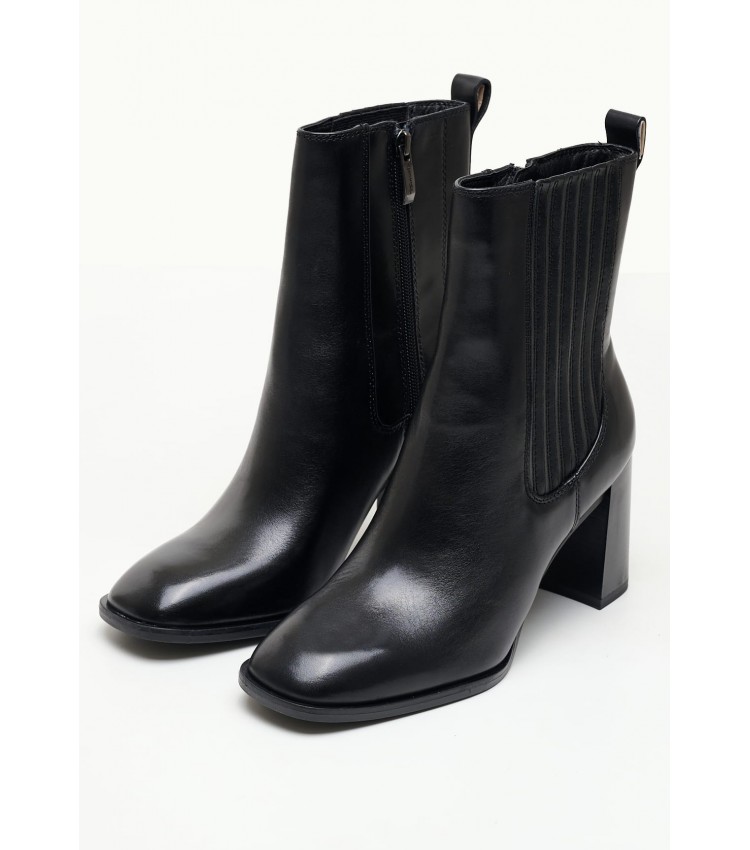Women Boots 25360 Black Leather Tamaris