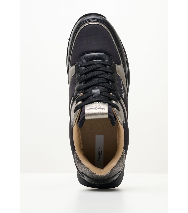 Women Casual Shoes Dean.Band Black ECOleather Pepe Jeans