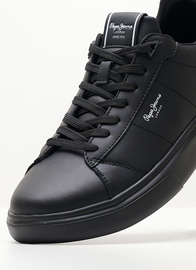 Ανδρικά Μοκασίνια R6711 Μαύρο Δέρμα Boss shoes