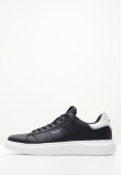 Men Casual Shoes Eaton.Basic Black Leather Pepe Jeans