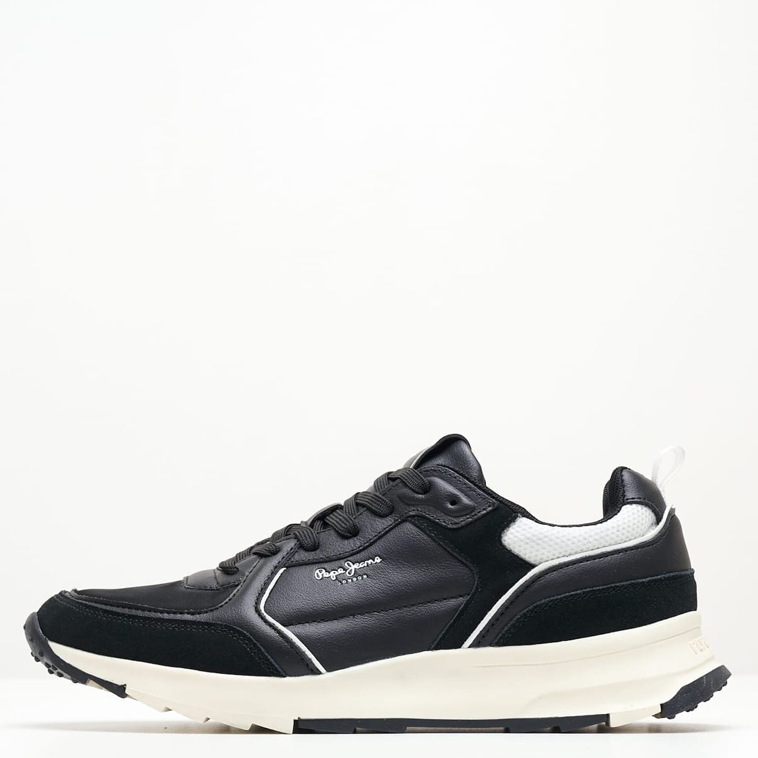 Ανδρικά Παπούτσια Casual Joy.Leather Μαύρο Δέρμα Pepe Jeans
