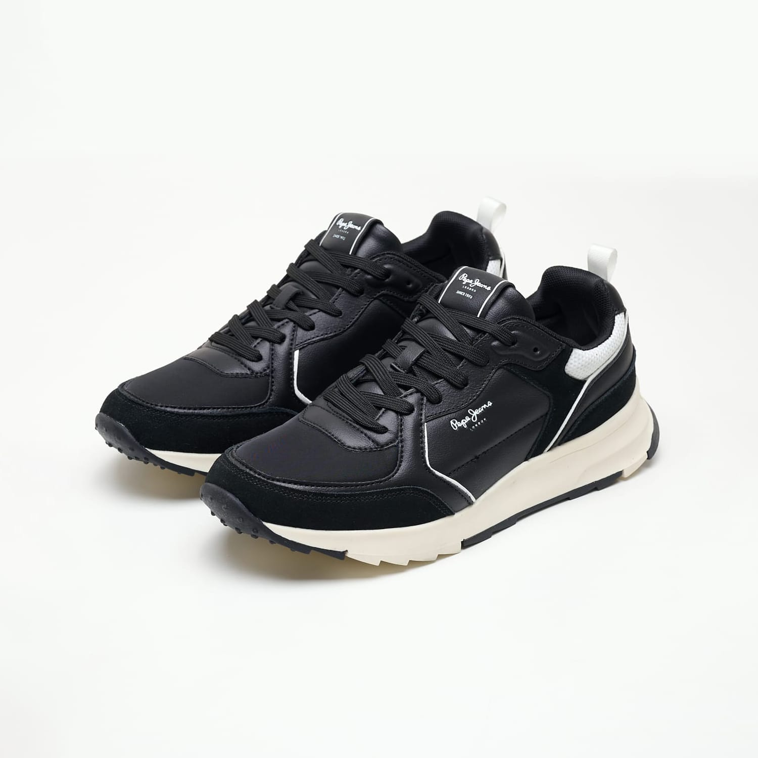 Men Casual Shoes Joy.Leather Black Leather Pepe Jeans Men Casual Shoes Joy.Leather Black Leather Pepe Jeans