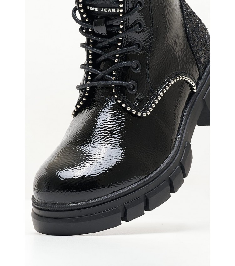 Kids Boots Lilli.Bis Black ECOleather Pepe Jeans