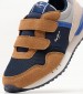 Kids Casual Shoes London.Forest Blue ECOsuede Pepe Jeans