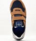 Kids Casual Shoes London.Forest Blue ECOsuede Pepe Jeans