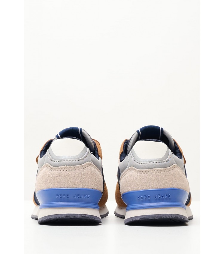 Kids Casual Shoes London.Forest Blue ECOsuede Pepe Jeans