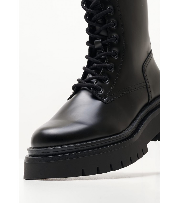 Women Boots Queen Black ECOleather Pepe Jeans