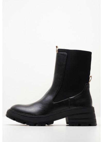 Women Boots Soda.Plus Black ECOleather Pepe Jeans