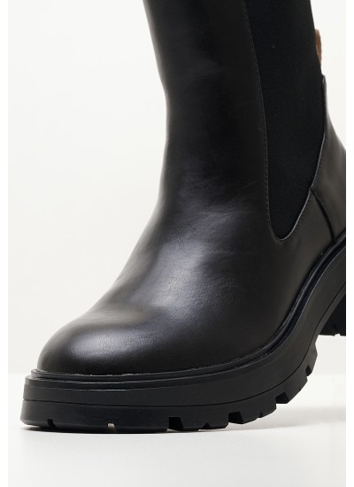 Women Boots Soda.Plus Black ECOleather Pepe Jeans