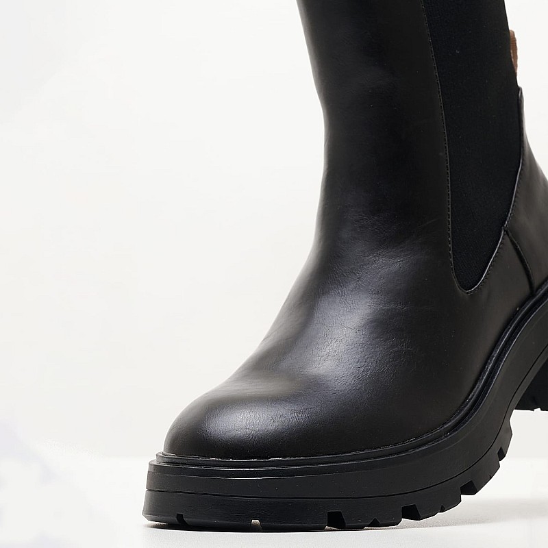 Women Boots Soda.Plus Black ECOleather Pepe Jeans