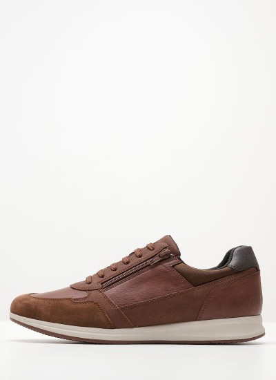 Ανδρικά Παπούτσια Casual U.Spherica.E Μπλε Δέρμα Geox