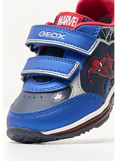 Kids Casual Shoes B.Todo24 Blue ECOleather Geox