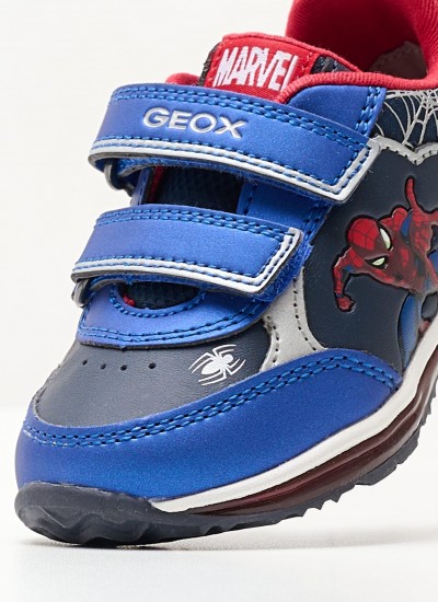 Kids Boots Grayjay.Bc Blue ECOleather Geox