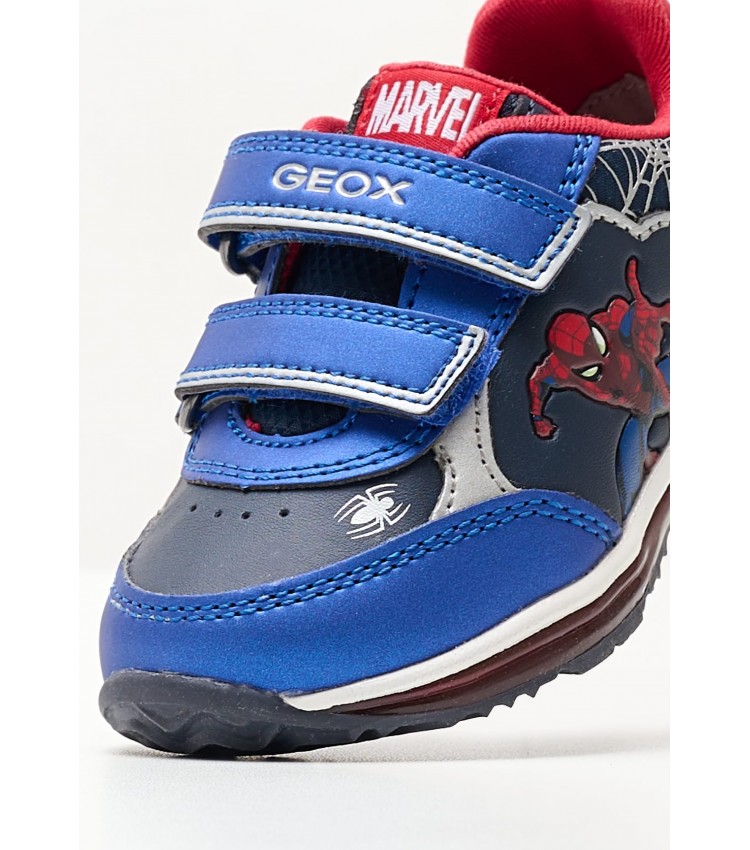 Kids Casual Shoes B.Todo24 Blue ECOleather Geox