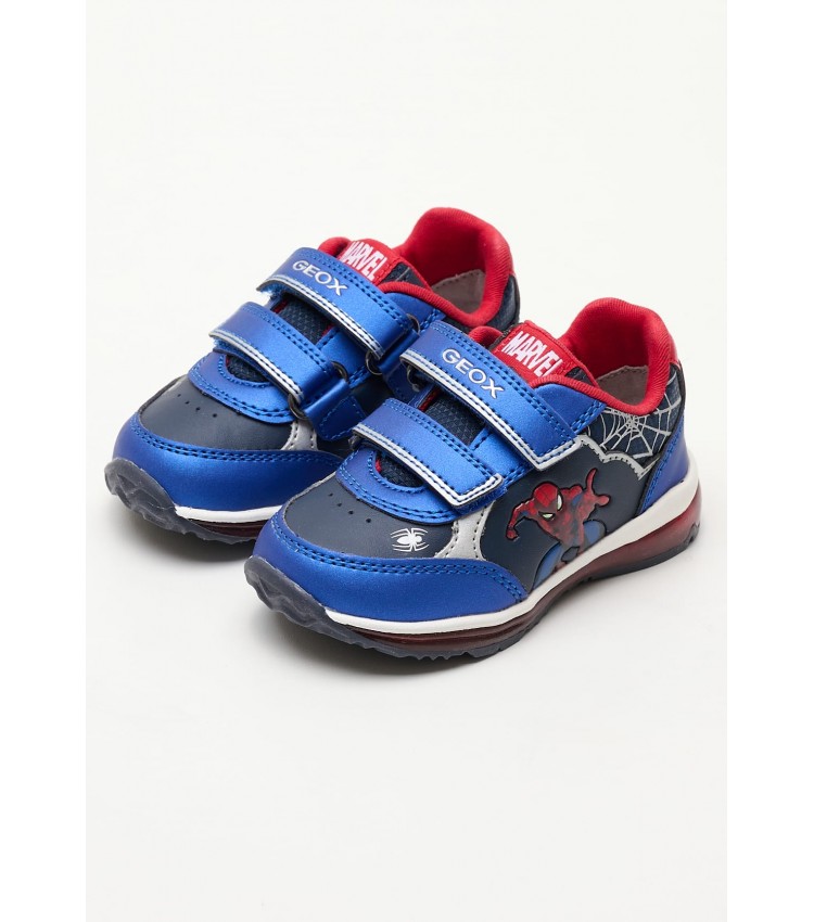 Kids Casual Shoes B.Todo24 Blue ECOleather Geox