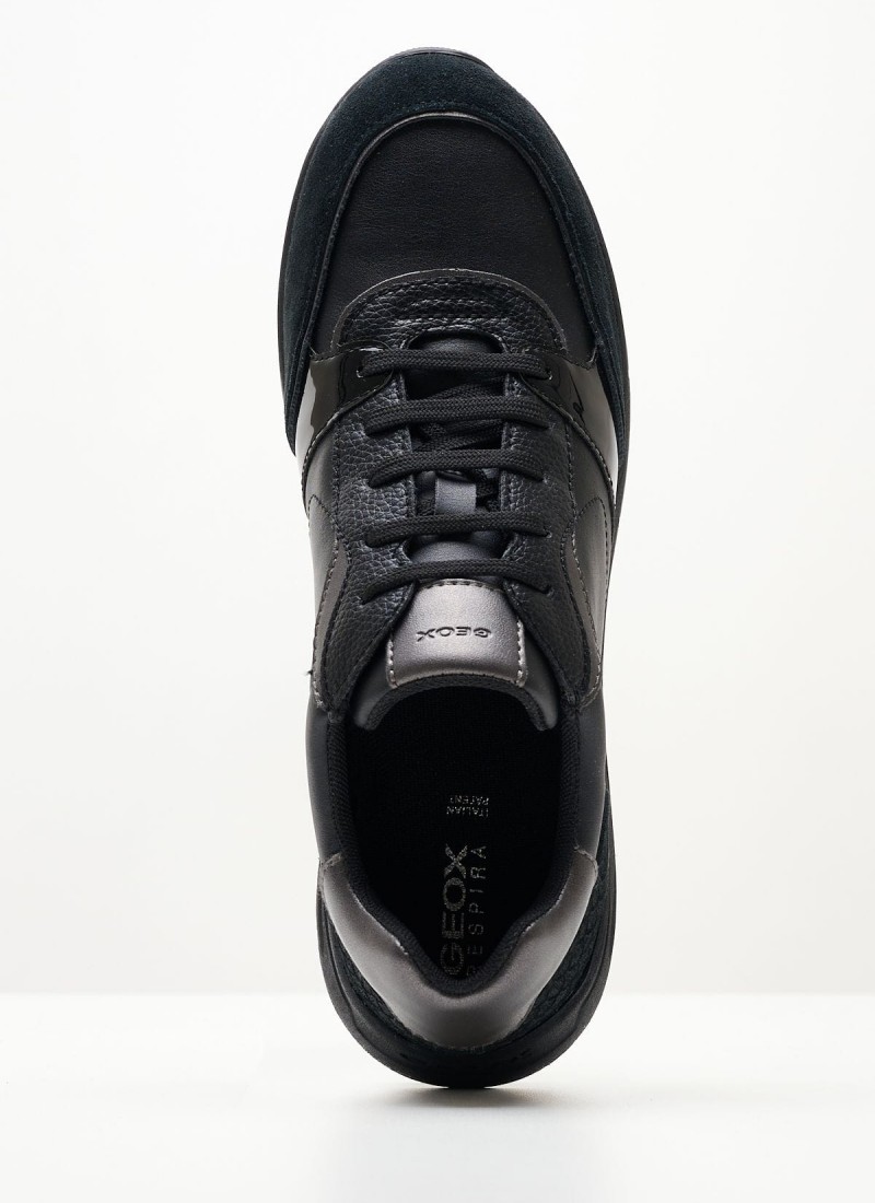 Women Casual Shoes from the Geox brand Bulmya.Gbk Black Leather