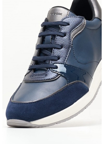 Women Casual Shoes Bulmya.Gbk Blue Buckskin Geox