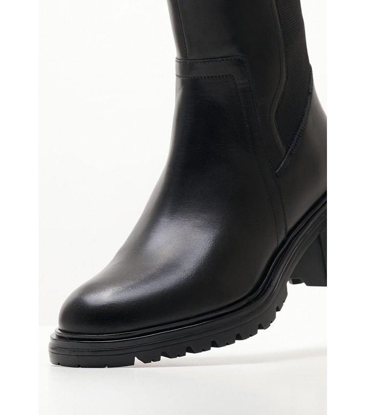 Women Boots Damiana.Boot Black Leather Geox