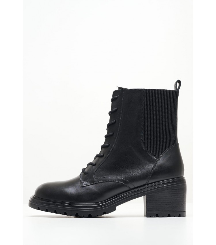 Women Boots Damiana.Liscio Black Leather Geox