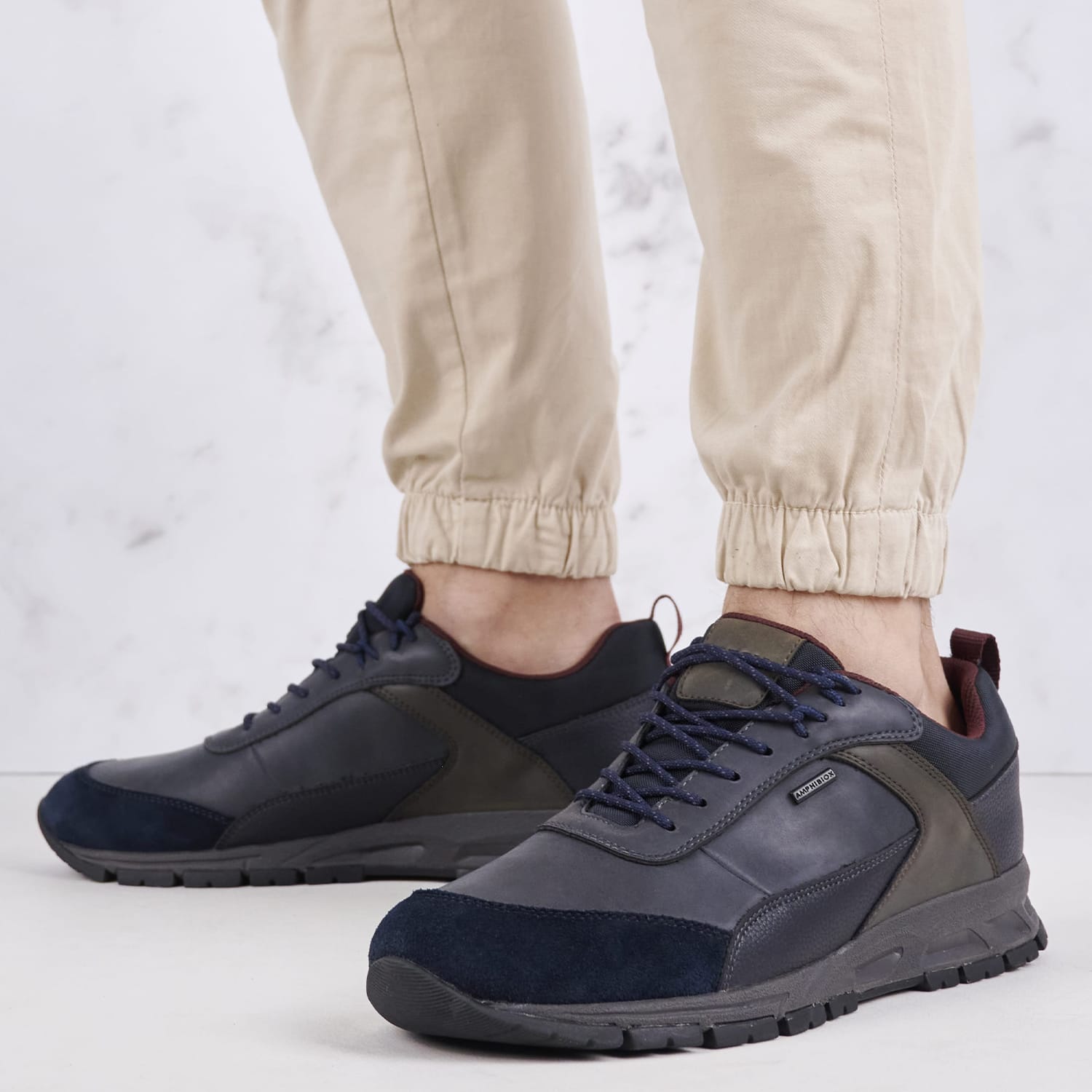 Ανδρικά Παπούτσια Casual Delray.Abx Μπλε ECOleather Geox