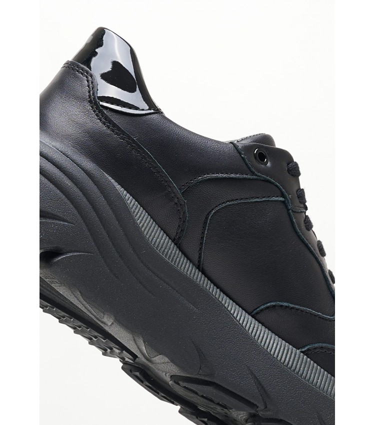 Women Casual Shoes Diamanta.Snk2 Black Leather Geox