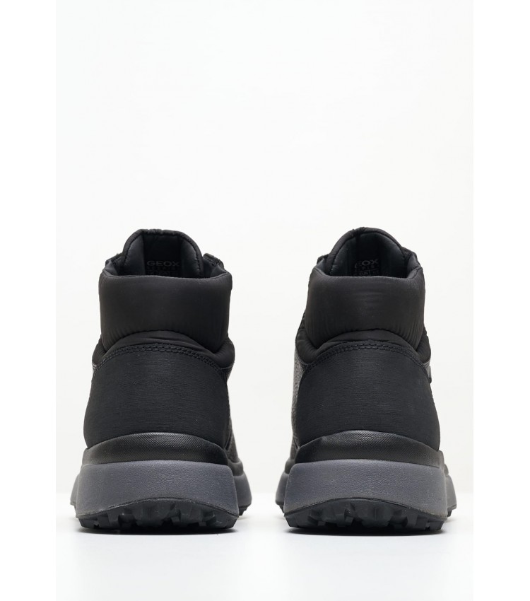 Men Boots Granito Black Leather Geox