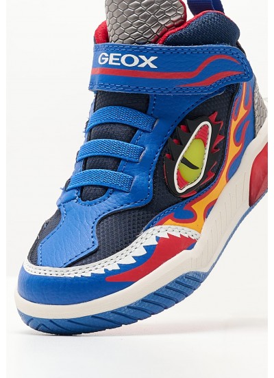 Kids Casual Shoes Inek.24 Blue ECOleather Geox