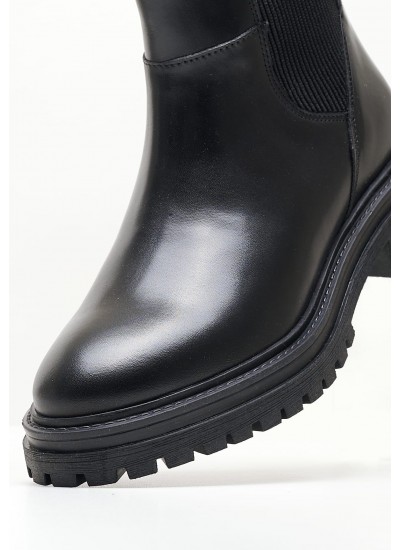 Women Boots Iridea.Boot Black Leather Geox