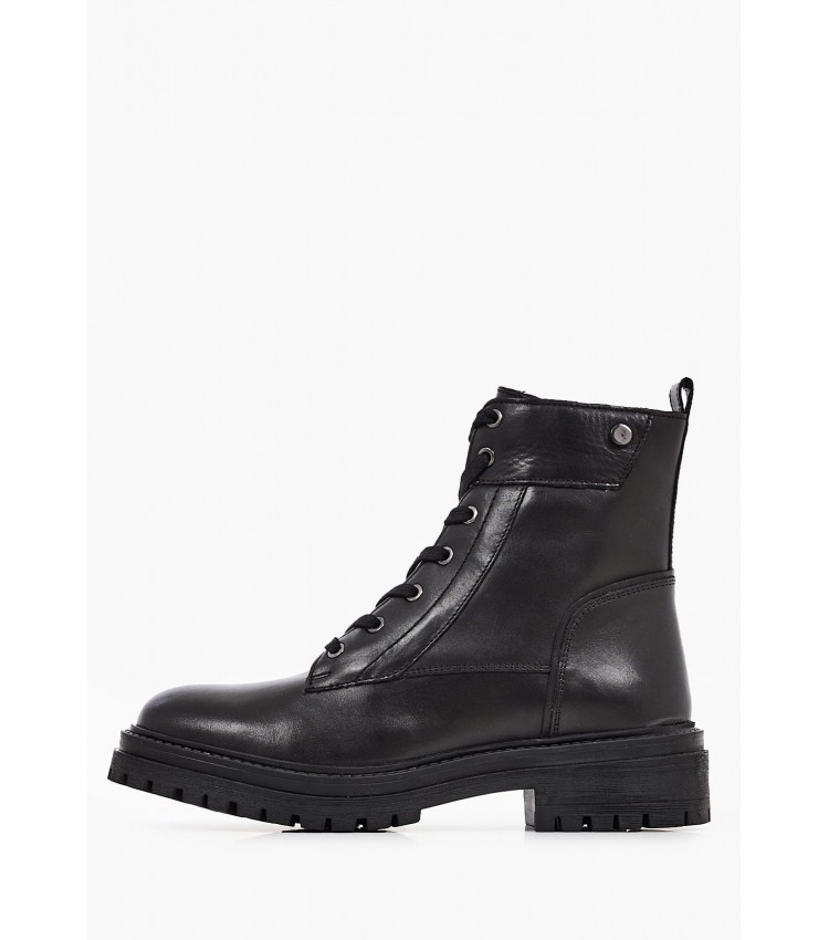 Women Boots Iridea Black Leather Geox