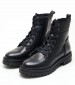 Women Boots Iridea Black Leather Geox