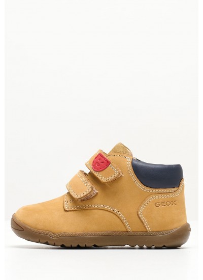 Kids Boots Macchia.Nb Tabba Nubuck Leather Geox