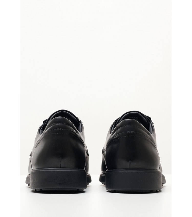 Ανδρικά Παπούτσια Δετά Spherica.Ec11 Μαύρο Δέρμα Geox