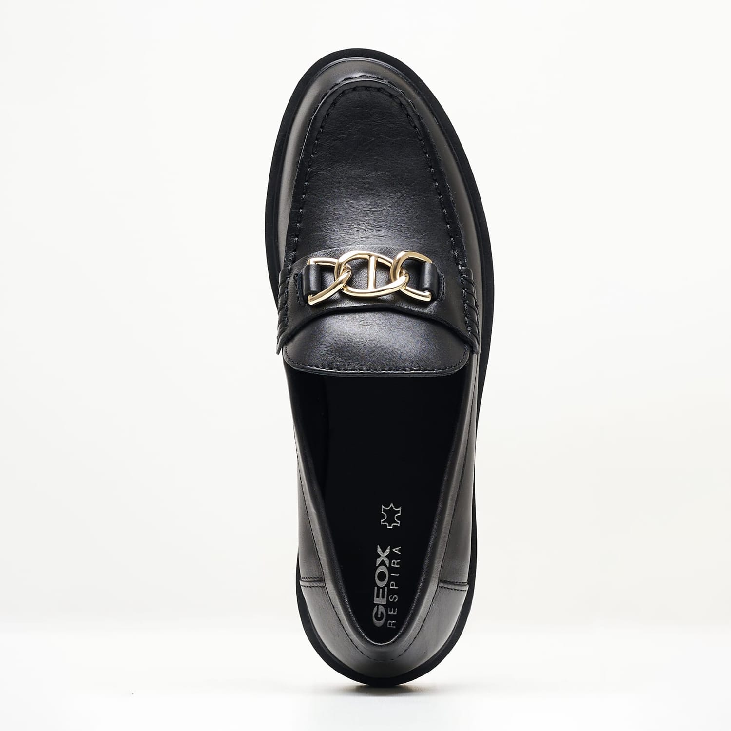 Women Moccasins Spherica.Ls Black Leather Geox Women Moccasins Spherica.Ls Black Leather Geox