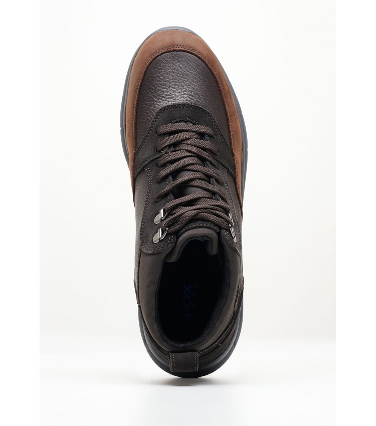Men Boots Spherica.Vipe Brown Leather Geox