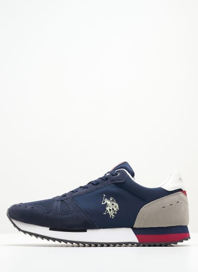 Ανδρικά Παπούτσια Casual Balty001 Μπλε ECOsuede U.S. Polo Assn.