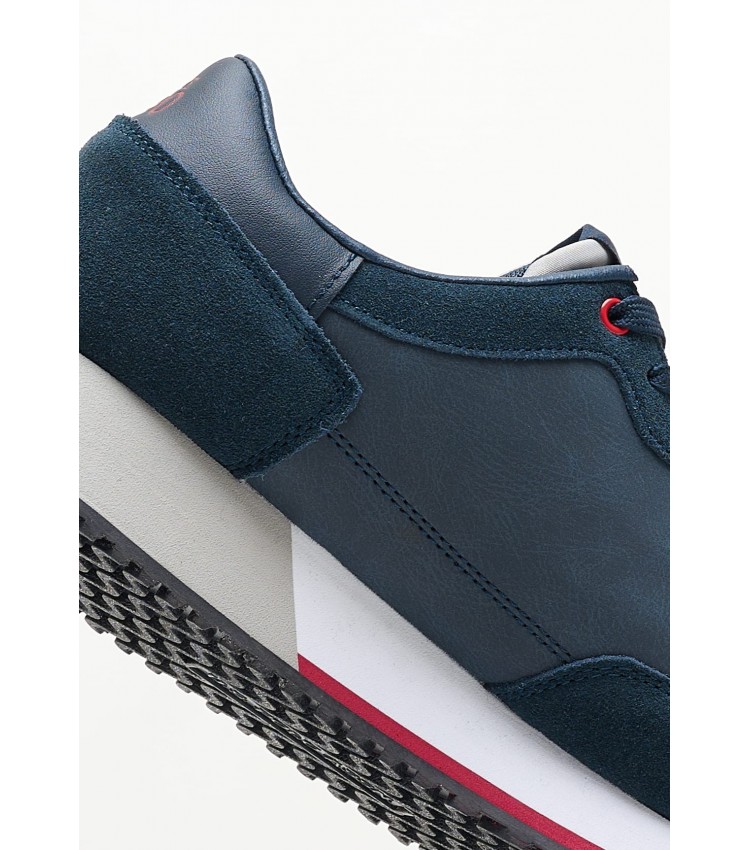 Men Casual Shoes Cleef005 Blue ECOsuede U.S. Polo Assn.