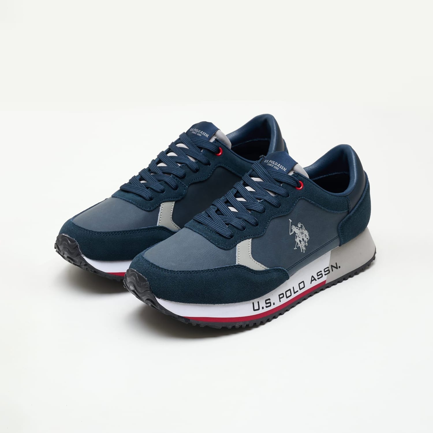 Men Casual Shoes Cleef005 Blue ECOsuede U.S. Polo Assn. Men Casual Shoes Cleef005 Blue ECOsuede U.S. Polo Assn.
