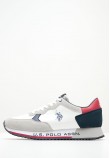 Men Casual Shoes Cleef005 White ECOsuede U.S. Polo Assn.