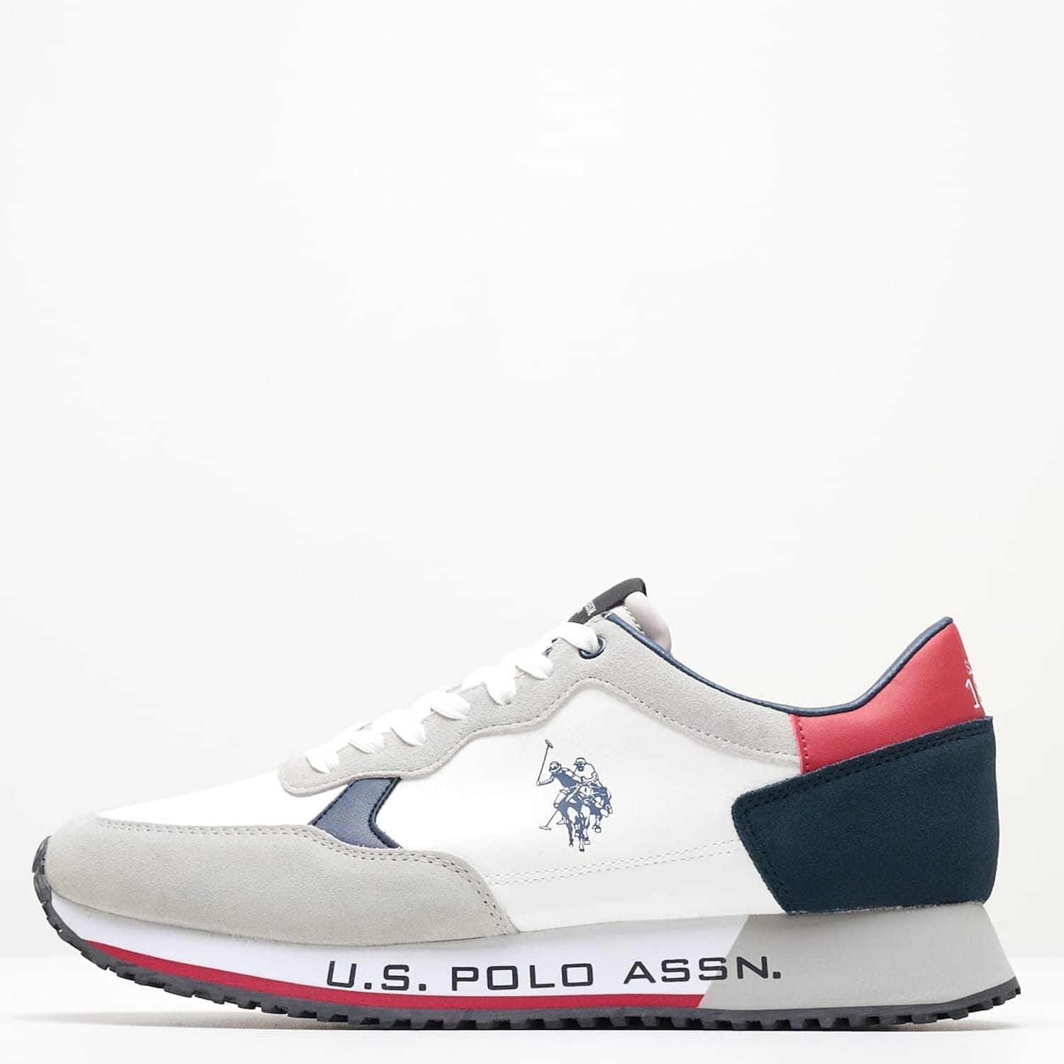 Ανδρικά Παπούτσια Casual Cleef005 Άσπρο ECOsuede U.S. Polo Assn.