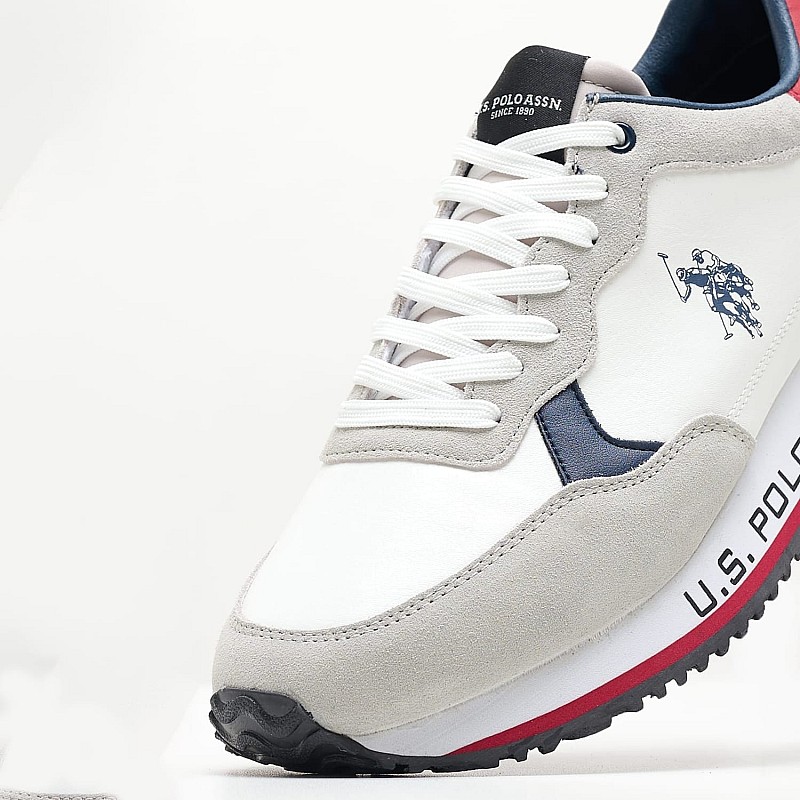 Ανδρικά Παπούτσια Casual Cleef005 Άσπρο ECOsuede U.S. Polo Assn.