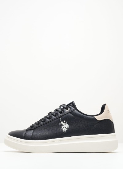 Ανδρικά Παπούτσια Casual Cody001 Μαύρο ECOleather U.S. Polo Assn.