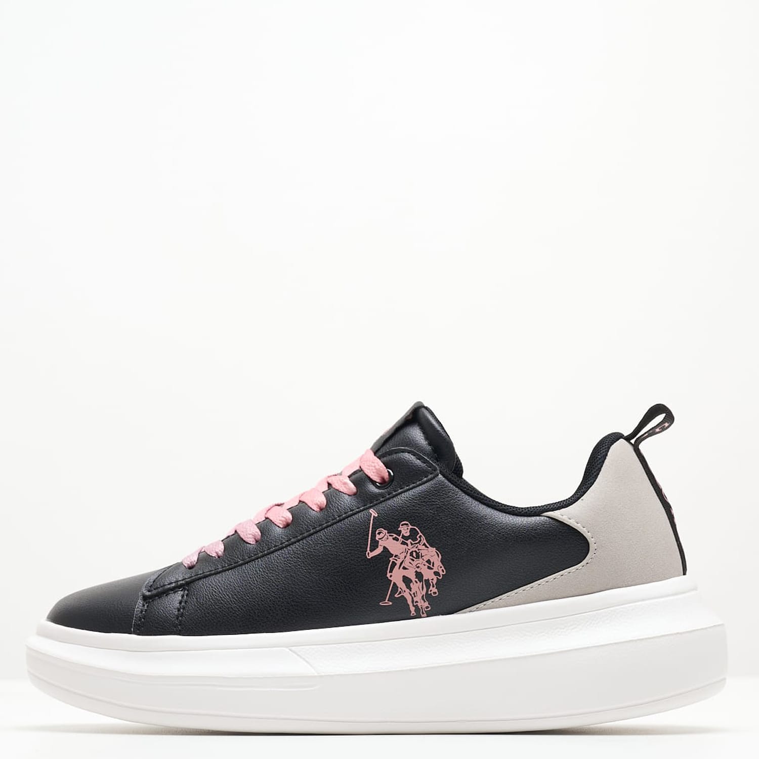 Γυναικεία Παπούτσια Casual Helis026 Μαύρο ECOleather U.S. Polo Assn.