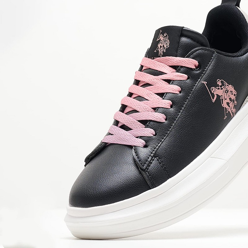 Women Casual Shoes Helis026 Black ECOleather U.S. Polo Assn.