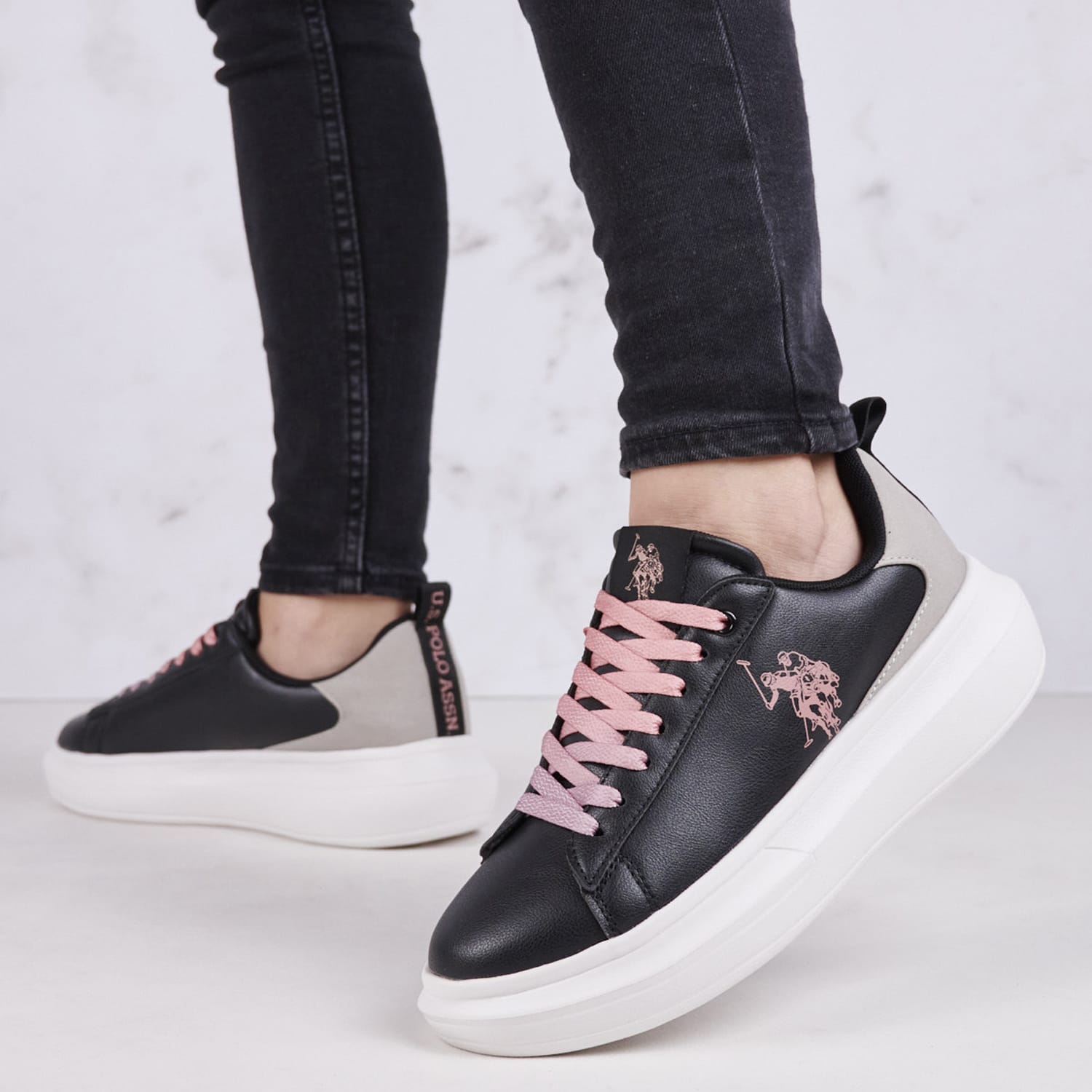 Γυναικεία Παπούτσια Casual Helis026 Μαύρο ECOleather U.S. Polo Assn. Γυναικεία Παπούτσια Casual Helis026 Μαύρο ECOleather U.S. Polo Assn.