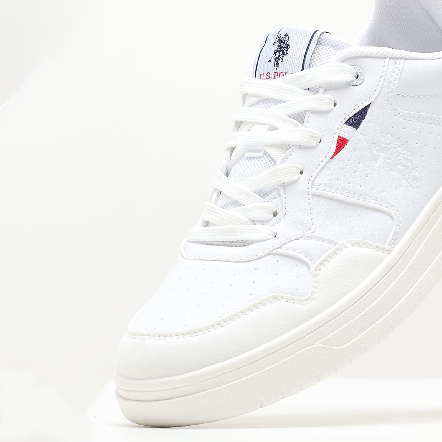 Ανδρικά Παπούτσια Casual Kosmo001.Club Άσπρο ECOleather U.S. Polo Assn.