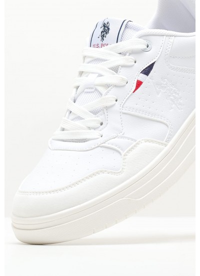 Men Casual Shoes Kosmo001.Club White ECOleather U.S. Polo Assn.