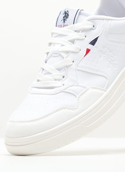 Men Casual Shoes Kosmo001.Club White ECOleather U.S. Polo Assn.