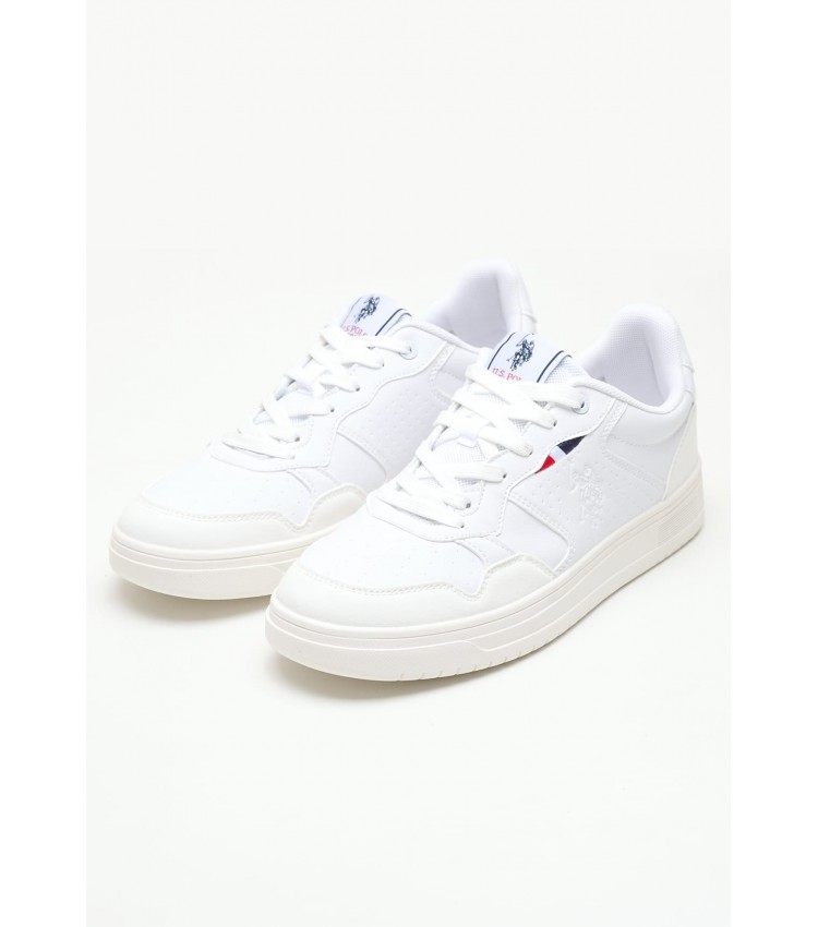 Men Casual Shoes Kosmo001.Club White ECOleather U.S. Polo Assn.